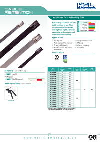 Metal Cable Tie – Ball Locking Type