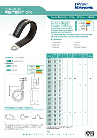 Rubber Lined Clips – P Clips – PK Series – DIN3016