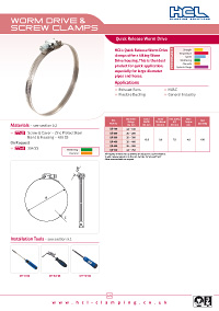 Quick Release Worm Drive