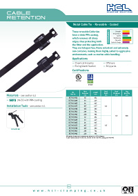 Metal Cable Tie – Re-usable – Coated