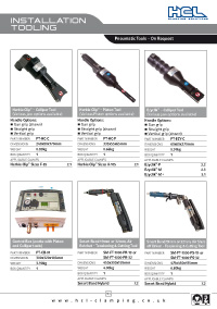 Pneumatic Tools – On Request